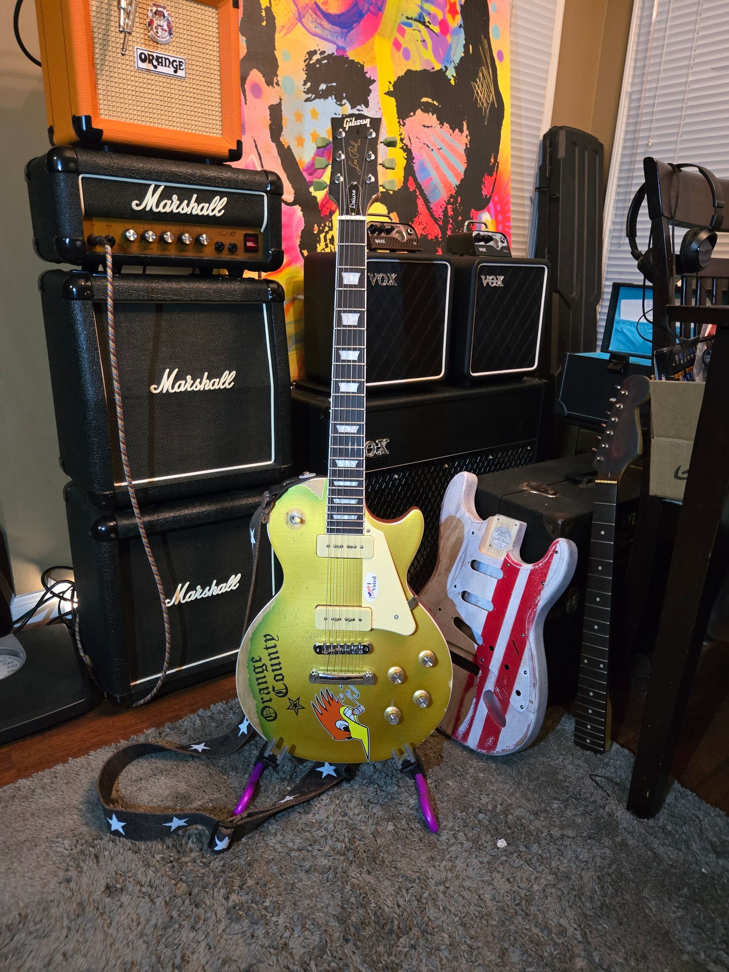 2025 - Social Distortion - Mike Ness - Replica Les Paul Deluxe - P90 - Realistic Relic - 8lb 6oz