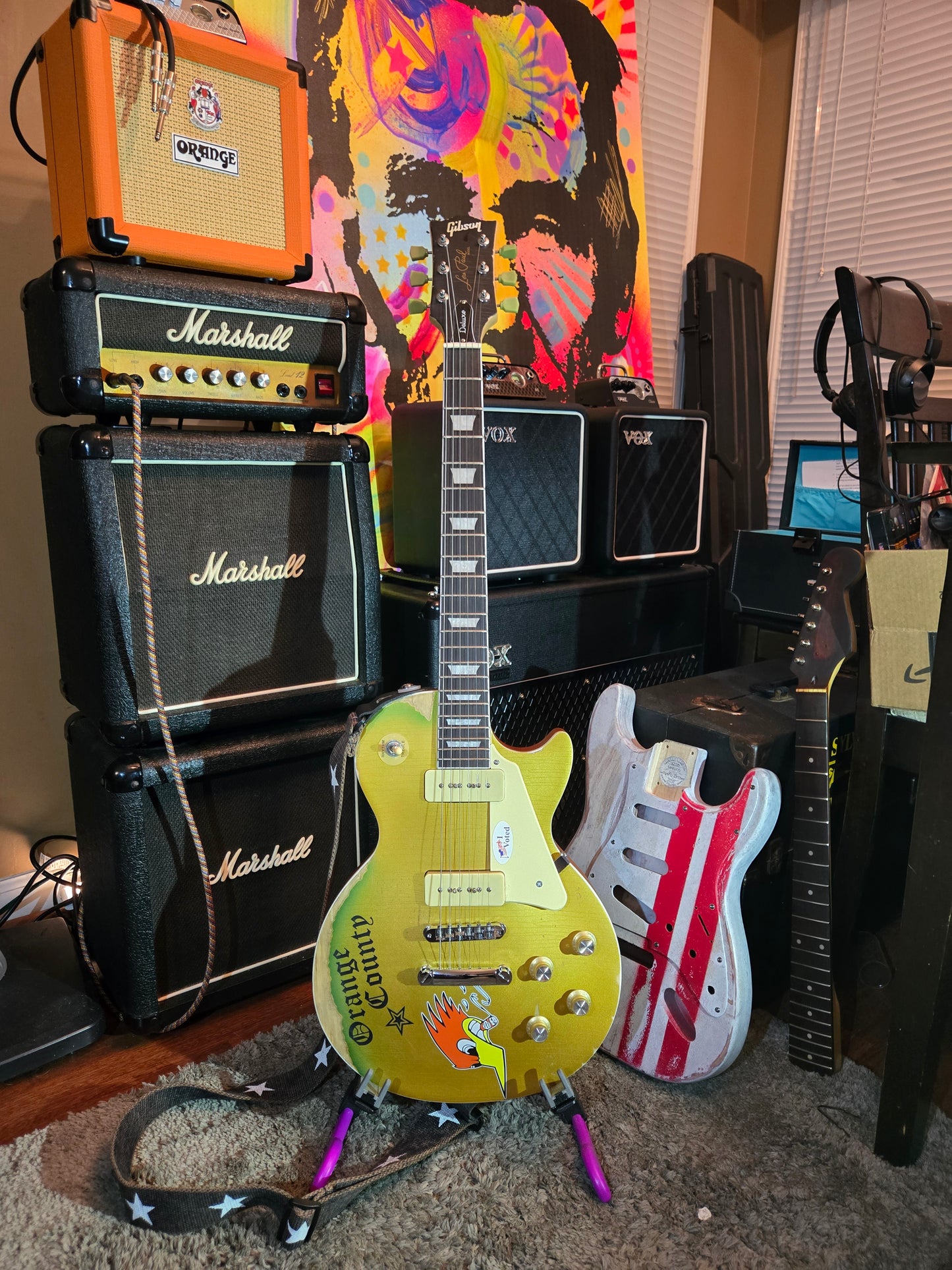 2025 - Social Distortion - Mike Ness - Replica Les Paul Deluxe - P90 - Realistic Relic - 8lb 6oz