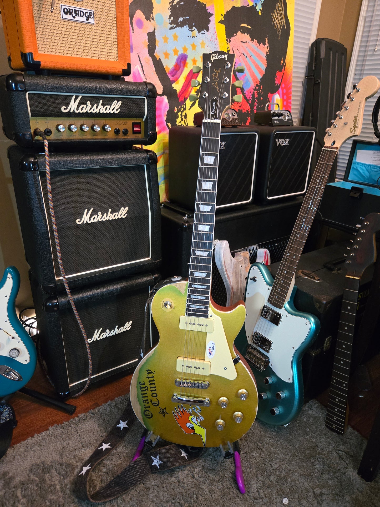 2025 - Social Distortion - Mike Ness - Replica Les Paul Deluxe - P90 - Realistic Relic - 8lb 6oz