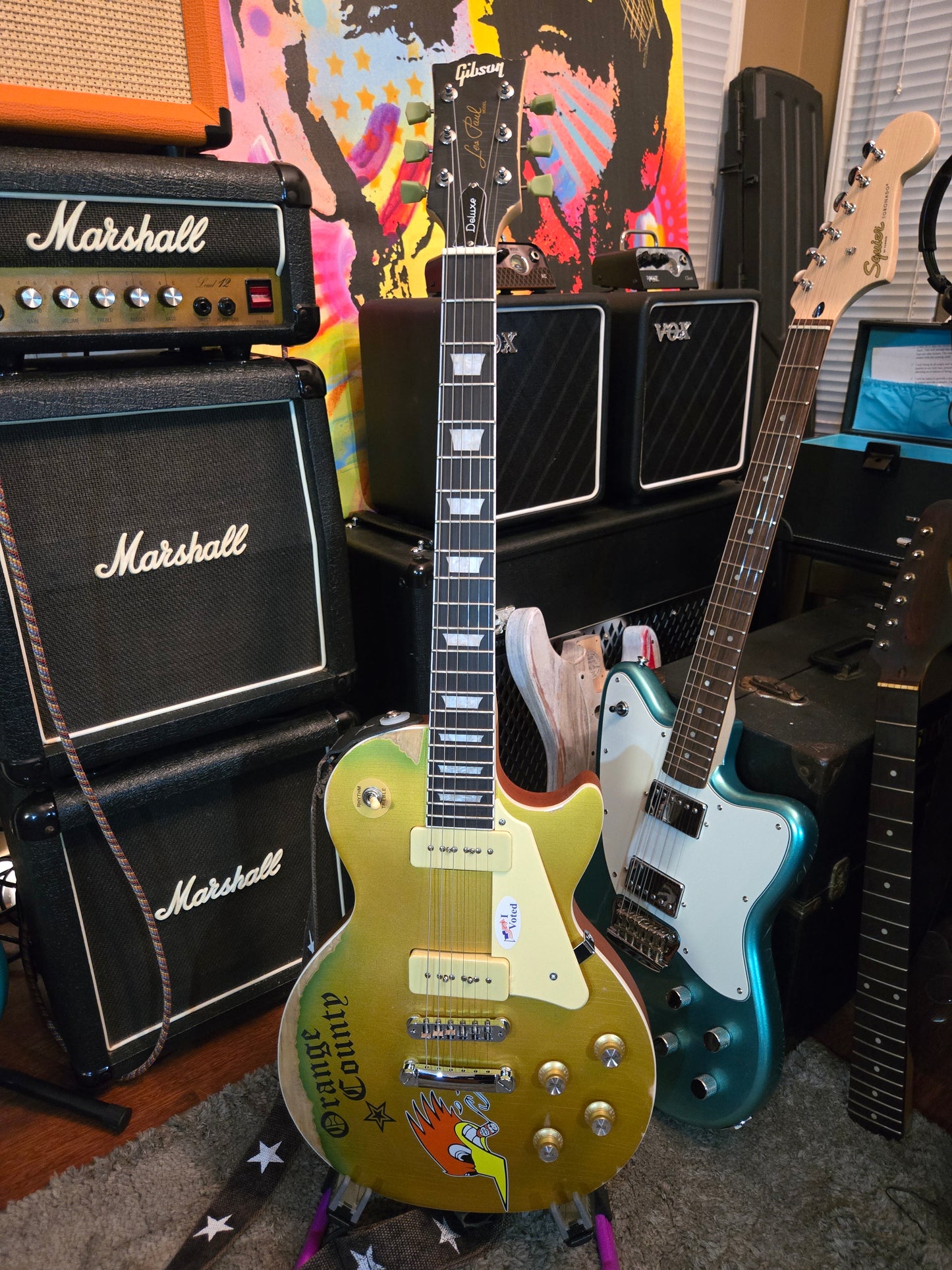 2025 - Social Distortion - Mike Ness - Replica Les Paul Deluxe - P90 - Realistic Relic - 8lb 6oz